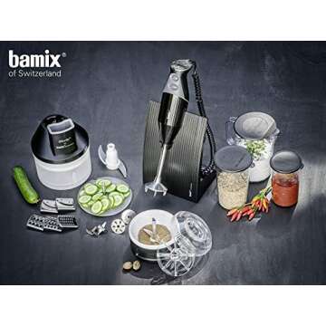 Bamix 1000ml Graduated BPA-Free Blending Pitcher with Handle Jug – Practical and Durable Container – Perfect Accessory to Immersion Blenders – Freezer, Microwave, and Dishwasher Safe