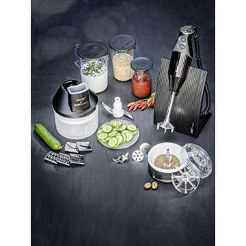 Bamix 1000ml Graduated BPA-Free Blending Pitcher with Handle Jug – Practical and Durable Container – Perfect Accessory to Immersion Blenders – Freezer, Microwave, and Dishwasher Safe