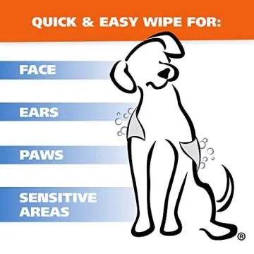 Wahl USA Pet Refresh Lavender Cleaning Wipes for All Dog Breeds - Use on Ears, Nose, Paws, Bottom, & Sensitive Areas - 50 Wipes - 820018A