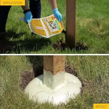 Sika Postfix Fence Post Mix, Mix-in-The-Bag Expanding Foam for Supporting Non-Structural Posts, Fence, Mailbox, and Sign Posts