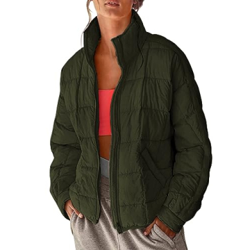 Xiaoxuemeng Women's Lightweight Quilted Puffer Jacket