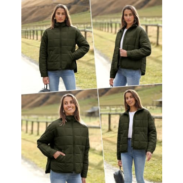 Xiaoxuemeng Women's Lightweight Quilted Puffer Jacket