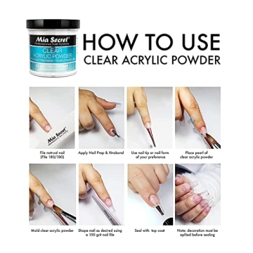 Mia Secret Clear Acrylic Powder for Professional Nails