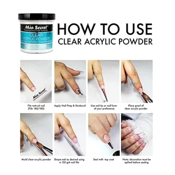 Mia Secret Clear Acrylic Powder for Professional Nails