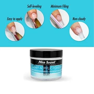 Mia Secret Clear Acrylic Powder for Professional Nails