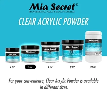 Mia Secret Clear Acrylic Powder for Professional Nails