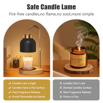 Seenlast Candle Warmer Lamp with Adjustable Timer and Height
