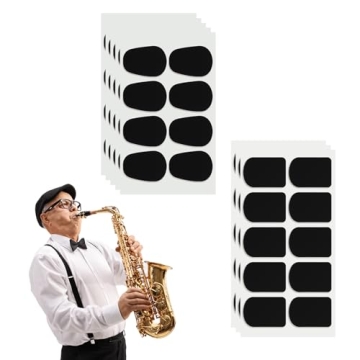 70pcs Black Saxophone & Clarinet Mouthpiece Cushions, Strong Adhesive Tenor Alto Sax Mouthpiece Pads...