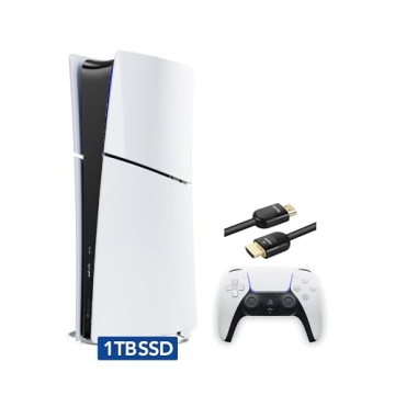 PlayStation 5 Slim Digital with 1TB SSD Storage, Wireless Dualsense Controller - PS5 Gaming System, ...