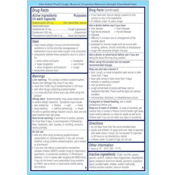 Alka-Seltzer Plus Maximum Strength Liquid Gels for Cough Relief