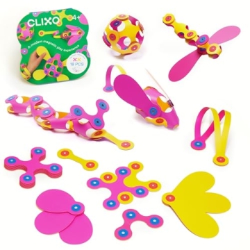 Clixo Itsy Magnetic Toy for Kids - Flexible, Durable, Imagination-Boosting Magnet Building Toy. Educ...