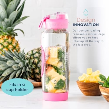 Premium Infusion Pro 32 oz Fruit Infuser Water Bottle