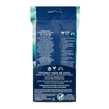 Coconut Deodorant Wipes – Travel-Friendly & Vegan