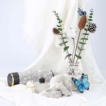 3 Rolls 6.6 Yards Self-Adhesive Crystal Rhinestone Diamond Ribbon - DIY Diamond Ribbon Stickers with...