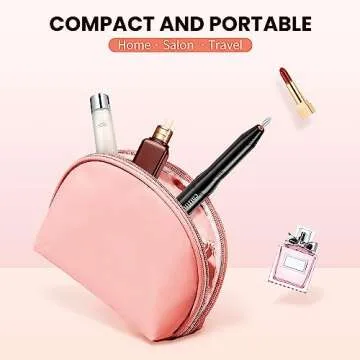 Cattino Electric Nail Drill Kit, Portable Electric Nail File for Acrylic Gel Nails, Efile Manicure Pedicure Tool with Nail Drill Bits and Sanding Bands for Home Salon Use, Black