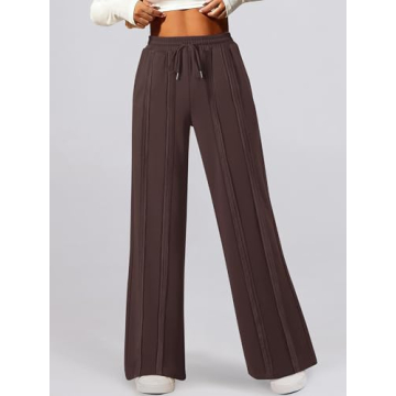 High Waist Wide Leg Sweatpants for Women Comfort