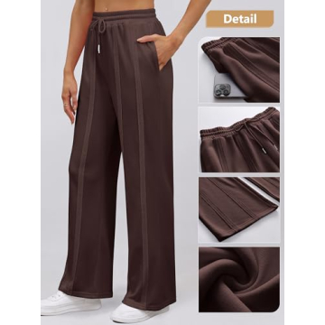 High Waist Wide Leg Sweatpants for Women Comfort