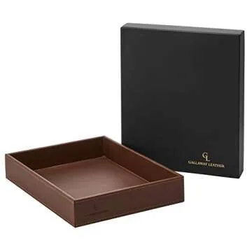 GALLAWAY LEATHER Valet Tray - Stylish Men's Organizer