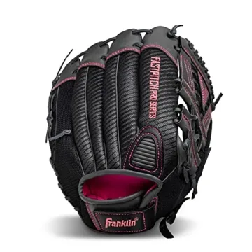 Franklin Sports Girls Softball Glove - 12" Pink Mitt for Youth