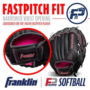 Franklin Sports Girls Softball Glove 12" Pink Mitt