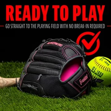 Franklin Sports Girls Softball Glove 12" Pink Mitt