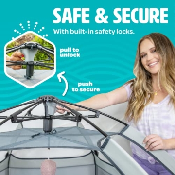 Premium Portable Baby Playpen with Canopy & Travel Bag