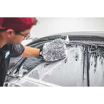 The Rag Company Cyclone Ultra Wash Mitts - Premium 70/30 Korean Microfiber