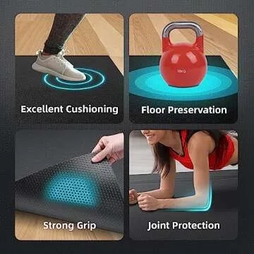 GymCope Premium Exercise Mat for Home Fitness