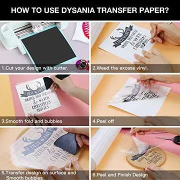 Transfer Tape for Vinyl - 12" x 70 FT w/Orange Alignment Grid for Adhesive Vinyl - Medium Tack Vinyl Transfer Tape for Cricut, Silhouette Cameo, Decals, Signs, Windows and Stickers