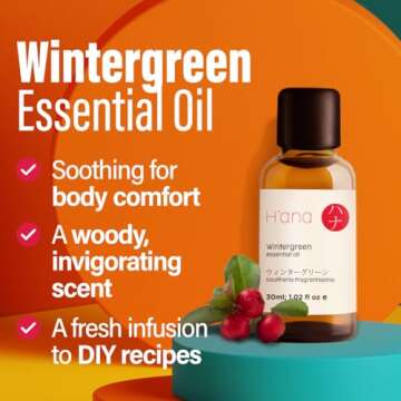 Hana Wintergreen Essential Oil - Pure Aromatherapy for All