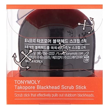 TONYMOLY Tako Pore Black Head Scrub Stick for Clear Skin