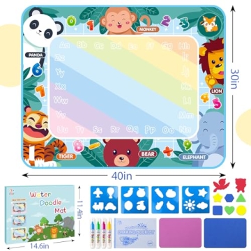 Water Doodle Mat Mess-Free Drawing Fun for Kids