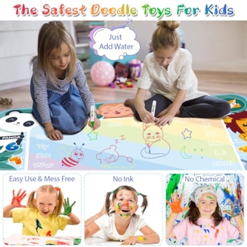 Water Doodle Mat Mess-Free Drawing Fun for Kids