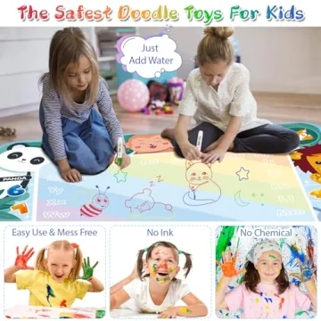 Water Doodle Mat Mess-Free Drawing Fun for Kids