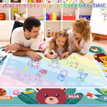 Water Doodle Mat Mess-Free Drawing Fun for Kids