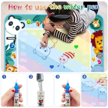 Water Doodle Mat Mess-Free Drawing Fun for Kids