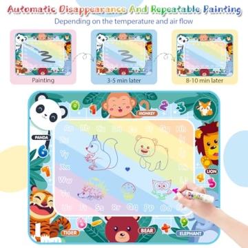 Water Doodle Mat Mess-Free Drawing Fun for Kids