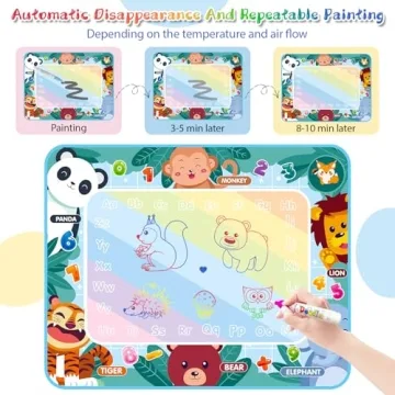 Water Doodle Mat Mess-Free Drawing Fun for Kids