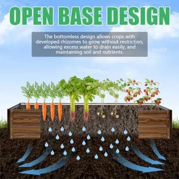 SnugNiture 6x3 Galvanized Raised Garden Bed for Planting