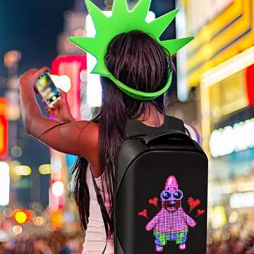 Stylish Tesinll LED Display Laptop Backpack for All
