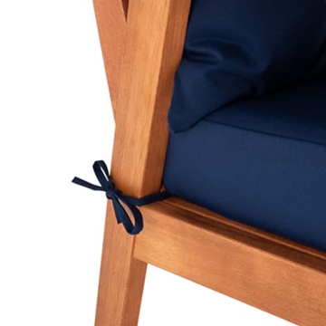 Chic SAFAVIEH 4-Piece Outdoor Patio Set with Cushions