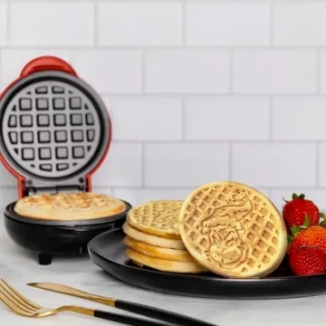 Grinch Mini Waffle Maker - Fun Breakfast Kitchen Appliance