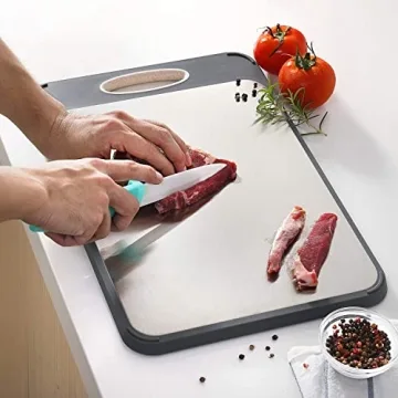 Guanci 16x11 Double Sided Stainless Steel Cutting Board