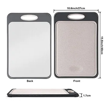 Guanci 16x11 Double Sided Stainless Steel Cutting Board