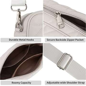 AOCINA Women's Vegan Leather Crossbody Bag for Everyday Use