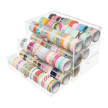 Simply Tidy 3 Drawer Washi Tape Organizer for Crafts