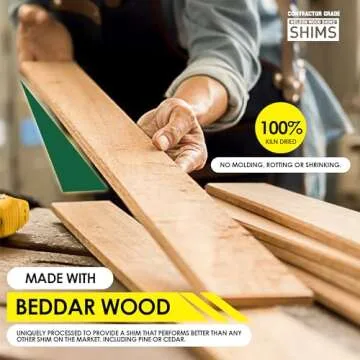 Nelson Wood Shims Contractor Grade Carton 56 Count - 8 Inch Beddar Wood Shims