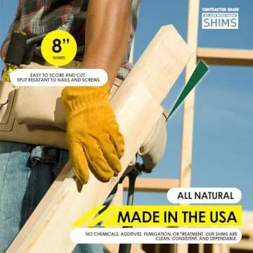 Nelson Wood Shims Contractor Grade Carton 56 Count - 8 Inch Beddar Wood Shims