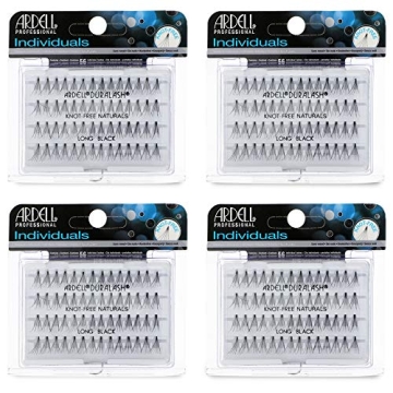 Ardell Individual False Eye Lashes - Long, Natural Look DIY Lash Clusters for Effortless Glam | 4-Pa...