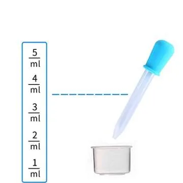 Yiasangly 5ml Liquid Droppers - Colorful Silicone and Plastic Pipettes for Kids and Pets (8 Pack)